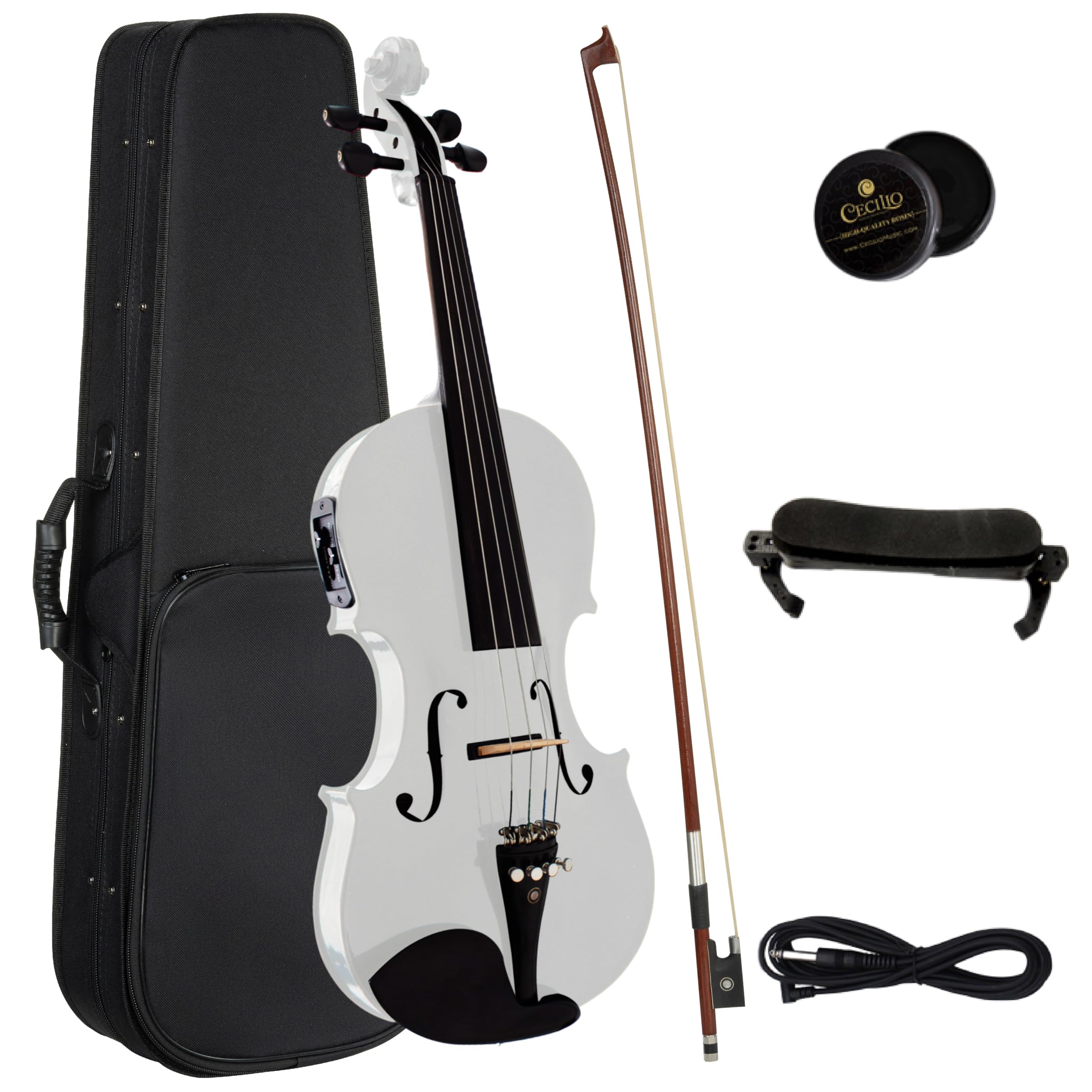 Amazon.com: Cecilio 4/4 Full Size Acoustic & Electric Violin for